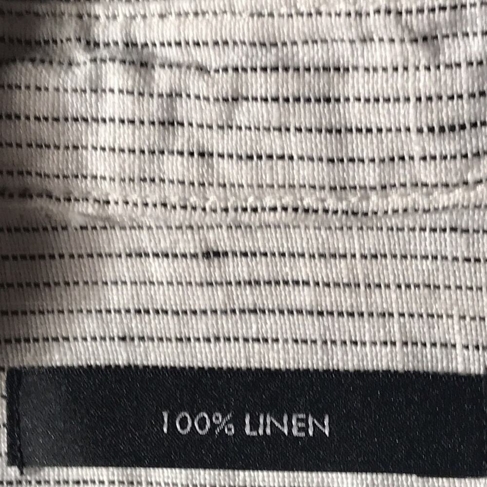 Tahari Loose Fit Pure Linen Dress. 1X - Picture 3 of 5